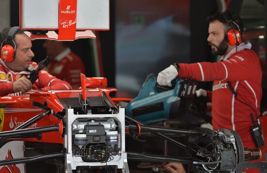 Preparations for Russian leg of Formula One World Championship circuit racing series