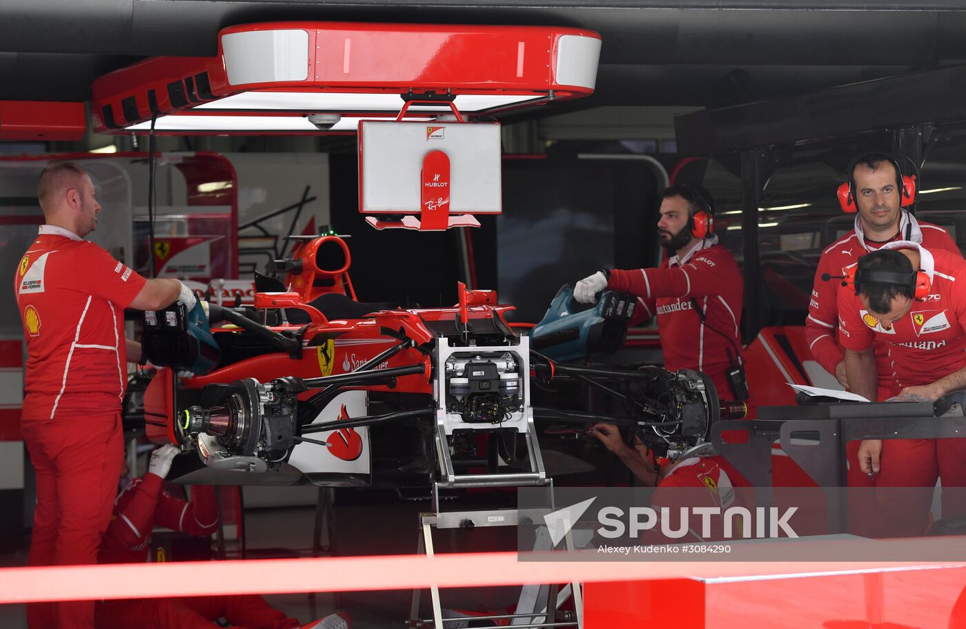 Preparations for Russian leg of Formula One World Championship circuit racing series