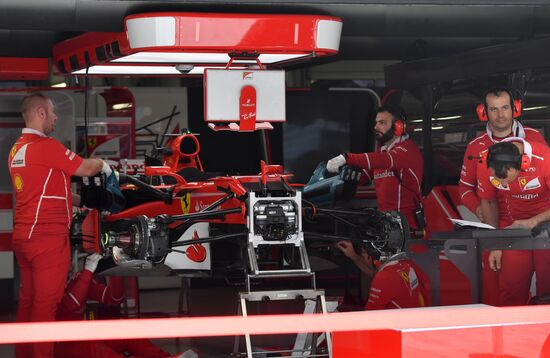 Preparations for Russian leg of Formula One World Championship circuit racing series