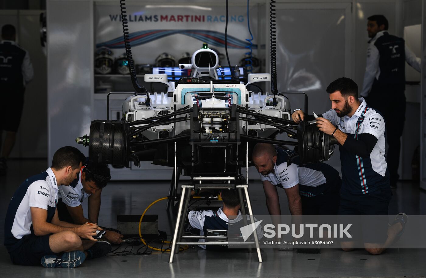 Preparations for Russian leg of Formula One World Championship circuit racing series