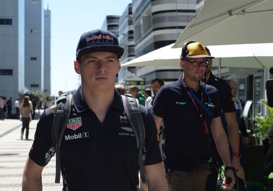 Preparations for Russian leg of Formula One World Championship circuit racing series