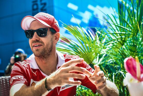 Preparations for Russian leg of Formula One World Championship circuit racing series