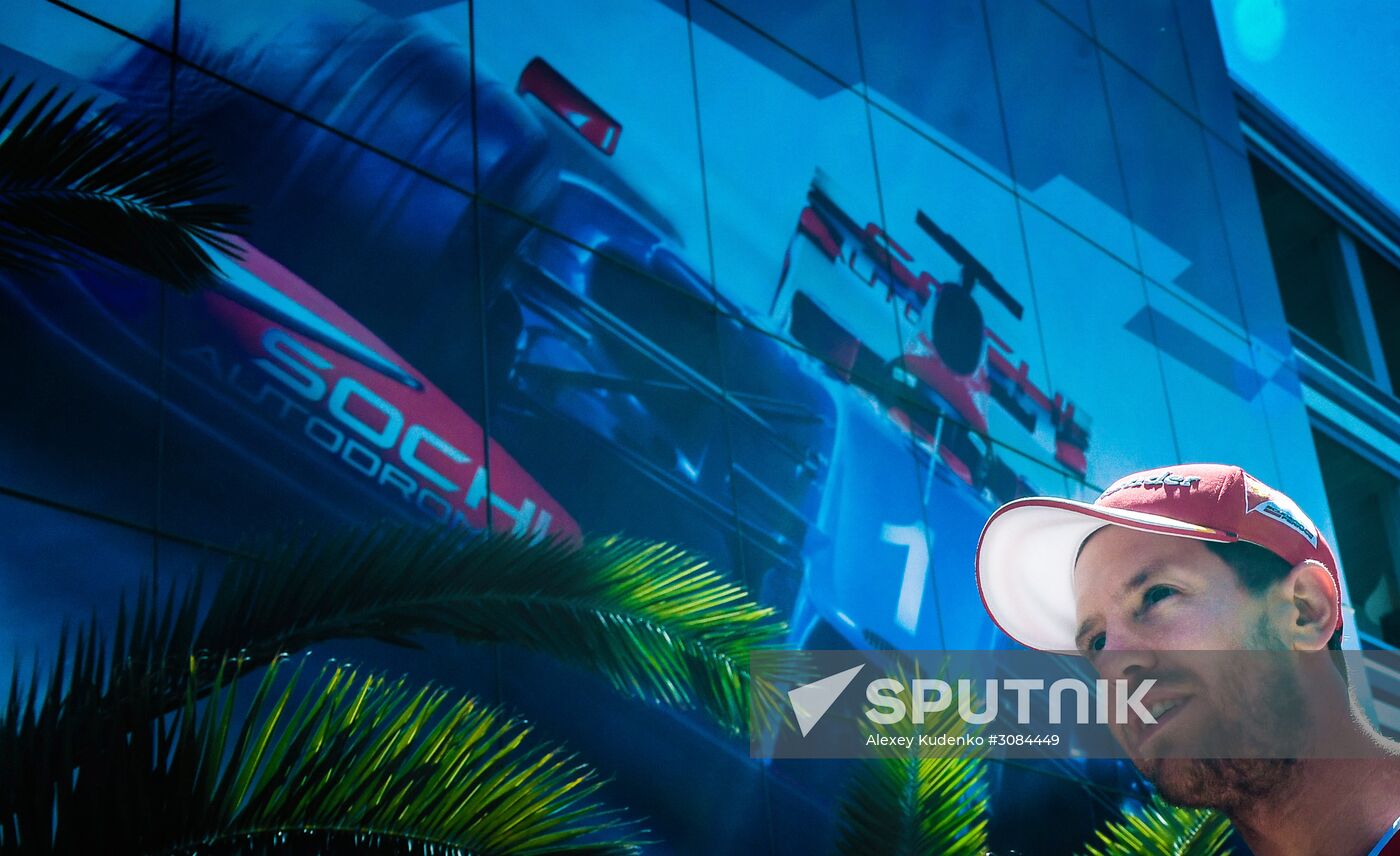 Preparations for Russian leg of Formula One World Championship circuit racing series