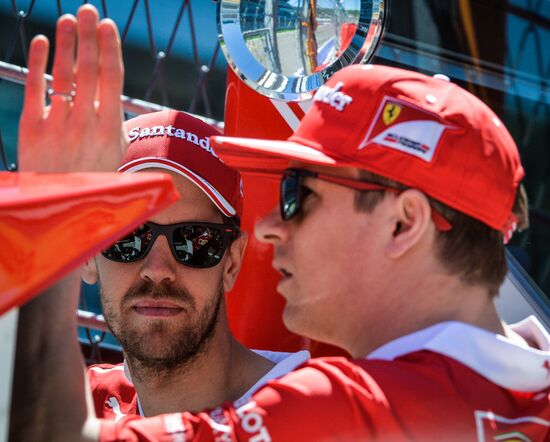 Preparations for Russian leg of Formula One World Championship circuit racing series