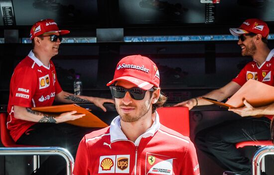 Preparations for Russian leg of Formula One World Championship circuit racing series