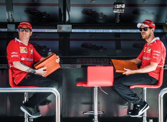 Preparations for Russian leg of Formula One World Championship circuit racing series