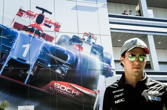 Preparations for Russian leg of Formula One World Championship circuit racing series