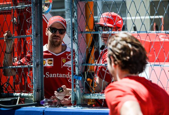 Preparations for Russian leg of Formula One World Championship circuit racing series