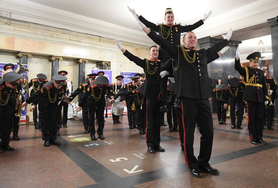 Concert by cadets of Moscow Military Music School