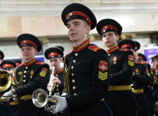 Concert by cadets of Moscow Military Music School