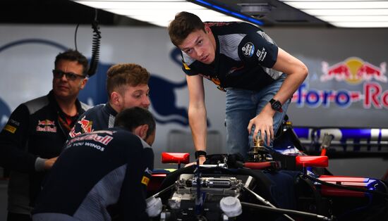 Preparations for Russian leg of Formula One World Championship circuit racing series