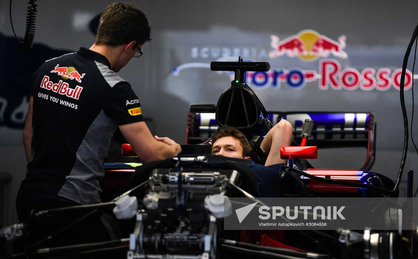 Preparations for Russian leg of Formula One World Championship circuit racing series