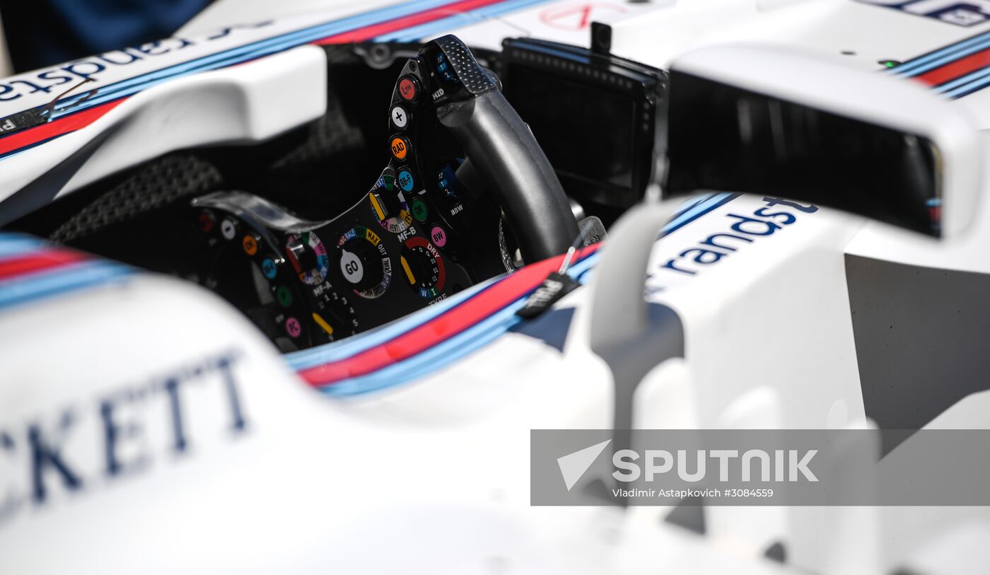 Preparations for Russian leg of Formula One World Championship circuit racing series