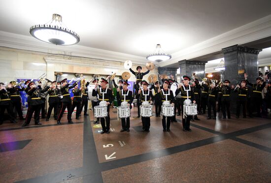 Concert by cadets of Moscow Military Music School