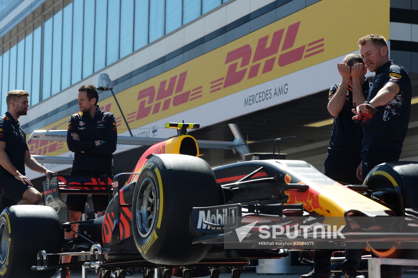 Preparations for Russian leg of Formula One World Championship circuit racing series