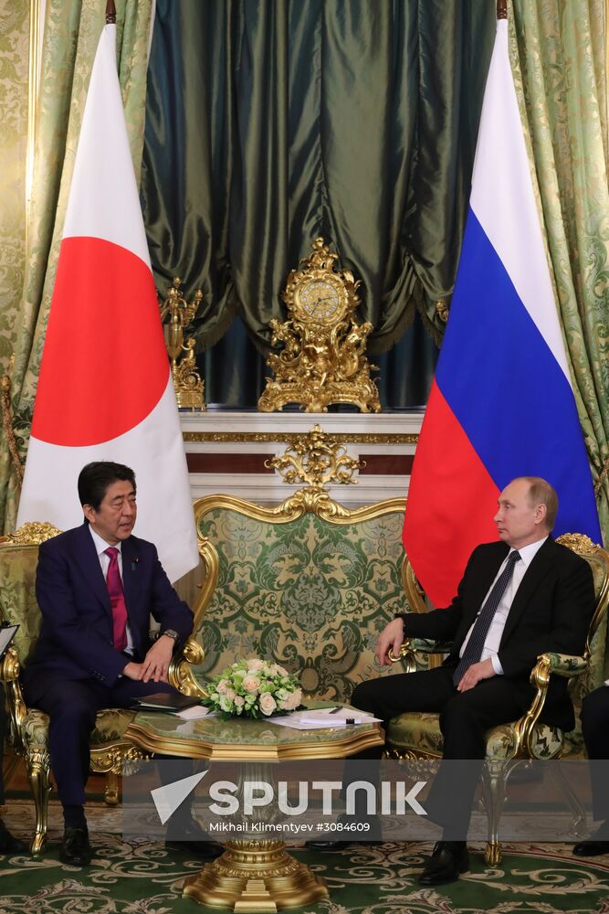 President Putin meets with Japanese Prime Minister Shinzo Abe