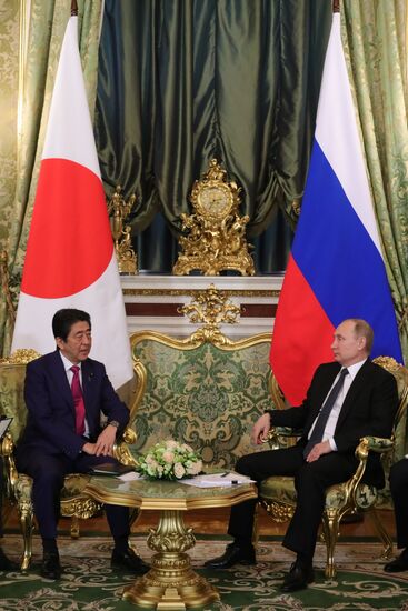 President Putin meets with Japanese Prime Minister Shinzo Abe