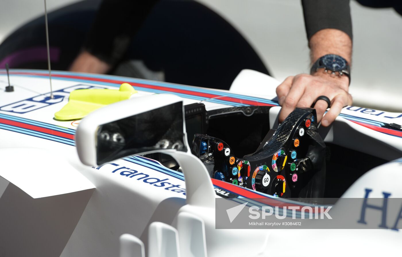 Preparations for Russian leg of Formula One World Championship circuit racing series