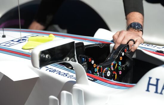 Preparations for Russian leg of Formula One World Championship circuit racing series