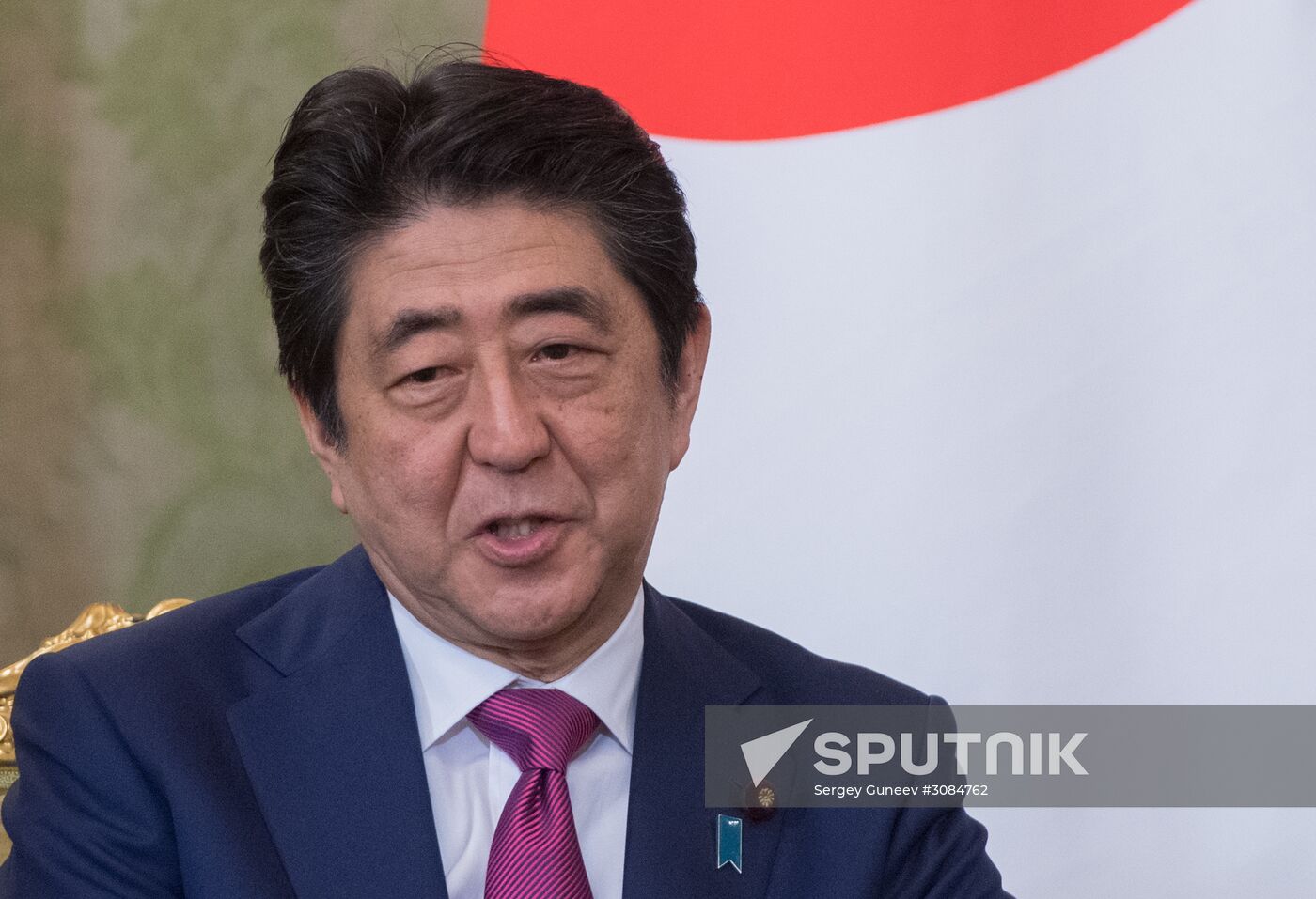 Russian President Vladimir Putin meets with Japanese Prime Minister Shinzo Abe