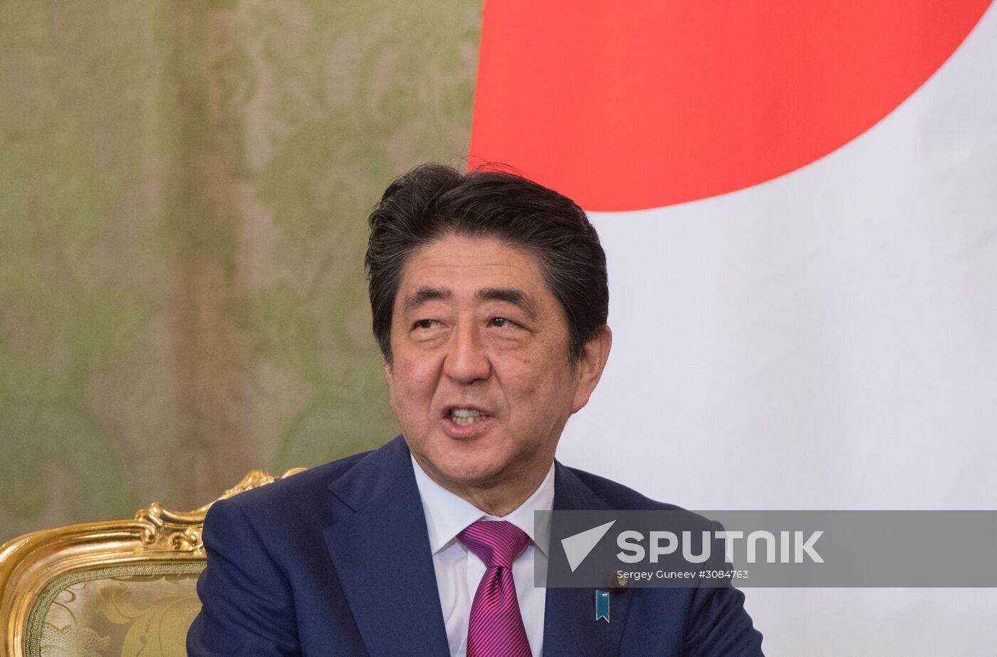 Russian President Vladimir Putin meets with Japanese Prime Minister Shinzo Abe