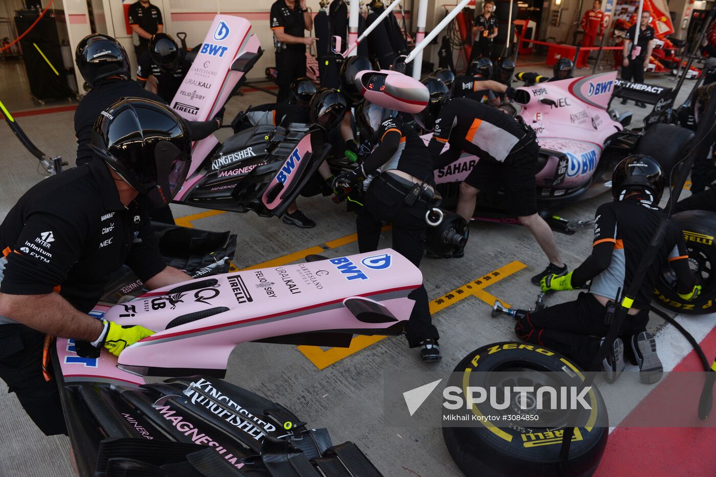 Preparations for Russian stage of F1 World Racing Championship