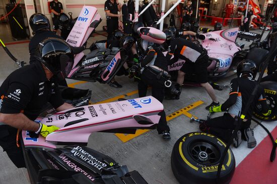 Preparations for Russian stage of F1 World Racing Championship