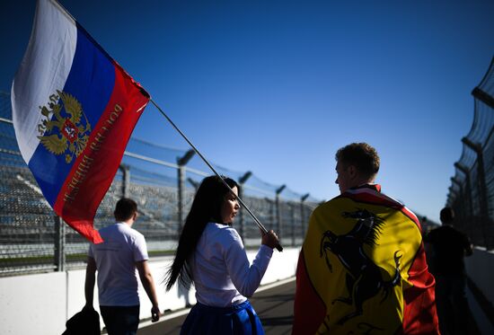 Preparations for Russian stage of F1 World Racing Championship
