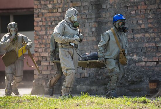 Special task force holds drill in Bishkek