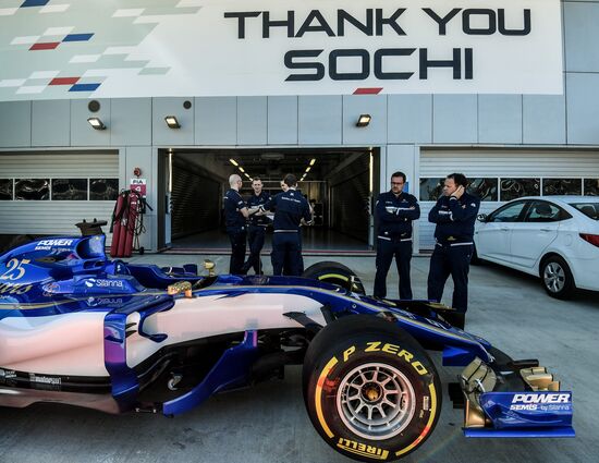 Preparations for Russian stage of F1 World Racing Championship