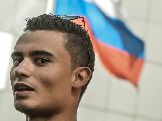 Preparations for Russian leg of Formula One World Championship circuit racing series