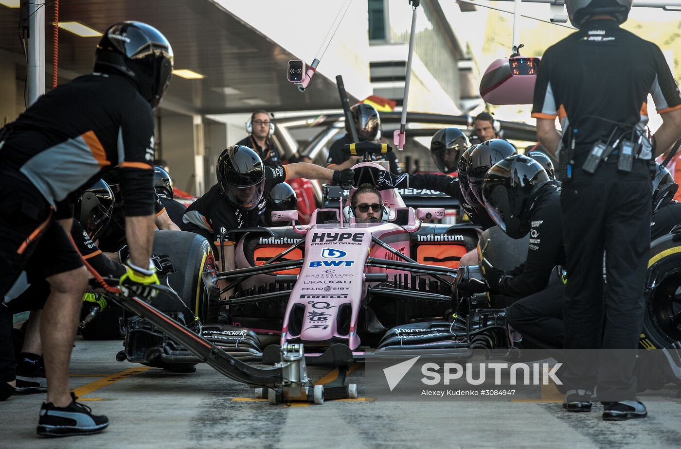 Preparations for Russian leg of Formula One World Championship circuit racing series