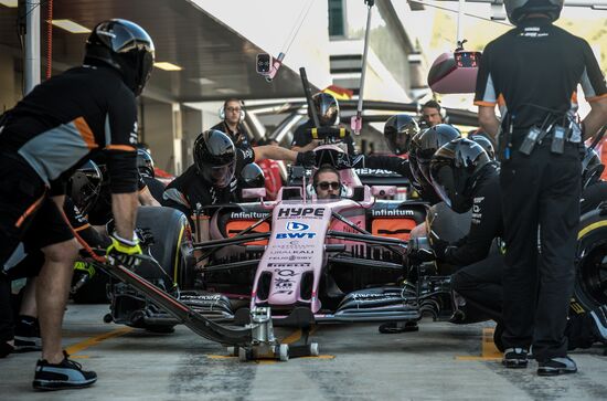 Preparations for Russian leg of Formula One World Championship circuit racing series