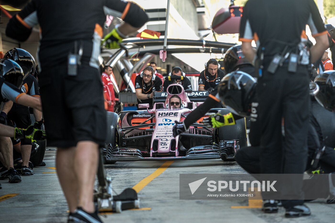 Preparations for Russian leg of Formula One World Championship circuit racing series