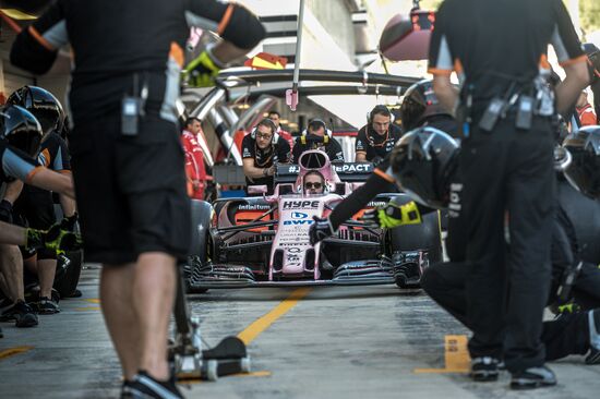 Preparations for Russian leg of Formula One World Championship circuit racing series