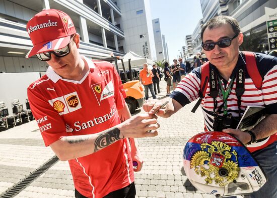 Preparations for Russian round of FIA Formula One World Championship