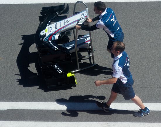 Preparations for Russian round of FIA Formula One World Championship