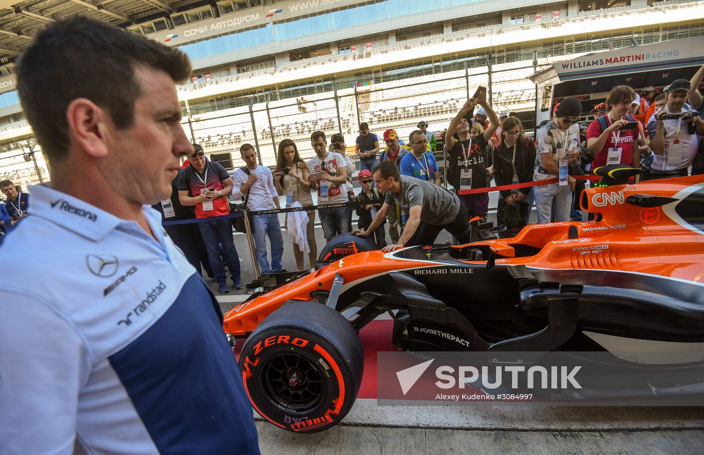 Preparations for Russian stage of Formula 1