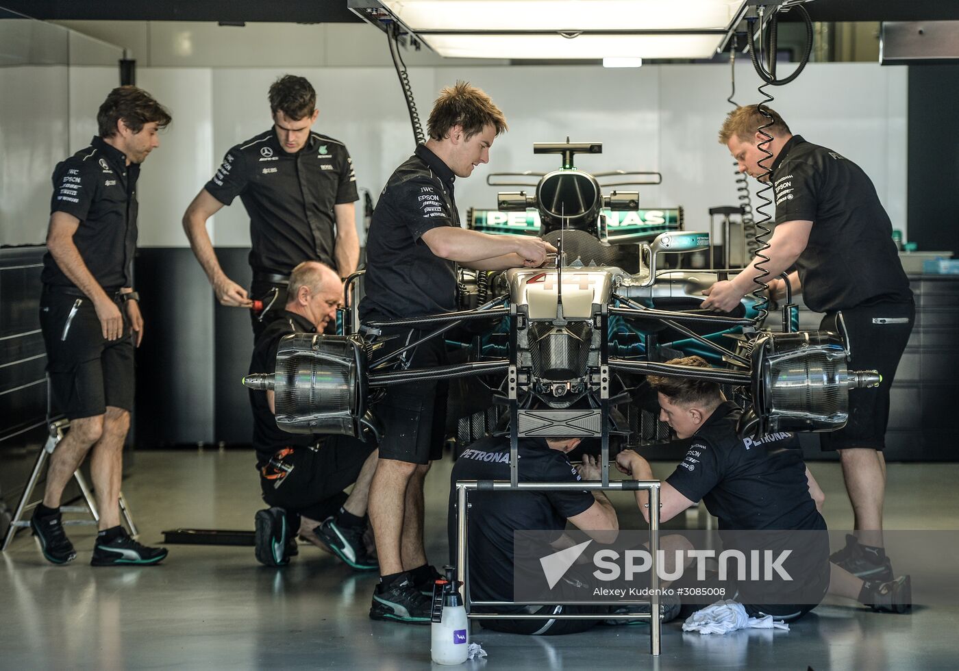 Preparations for Russian leg of Formula One World Championship circuit racing series