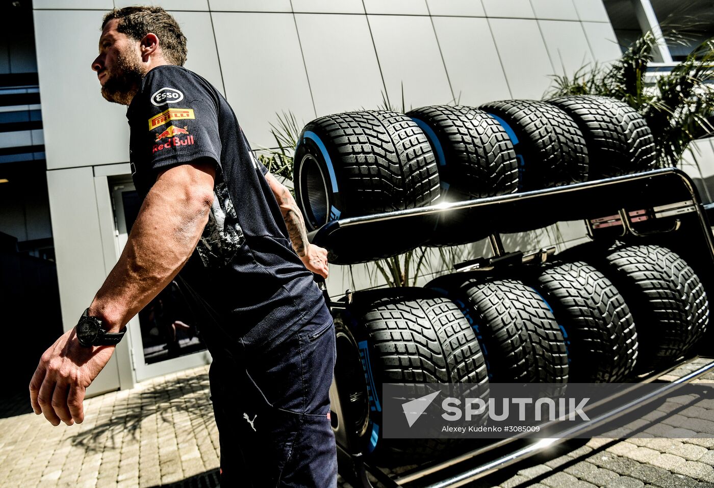 Preparations for Russian leg of Formula One World Championship circuit racing series