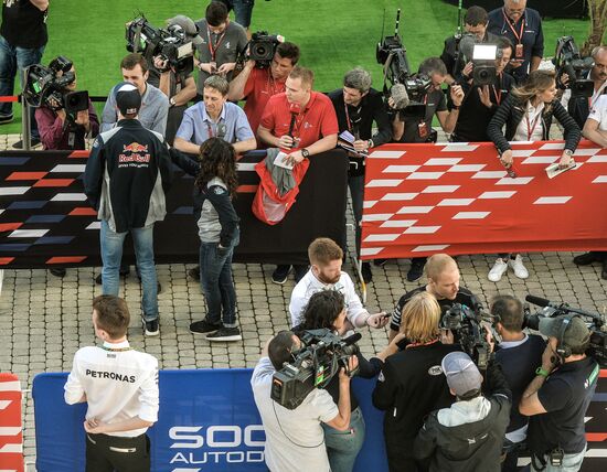 Preparations for Russian leg of Formula One World Championship circuit racing series