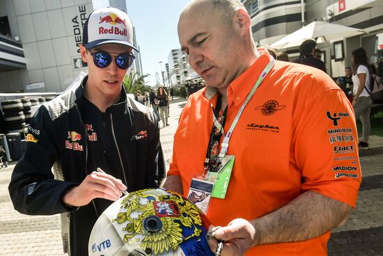 Preparations for Russian leg of Formula One World Championship circuit racing series