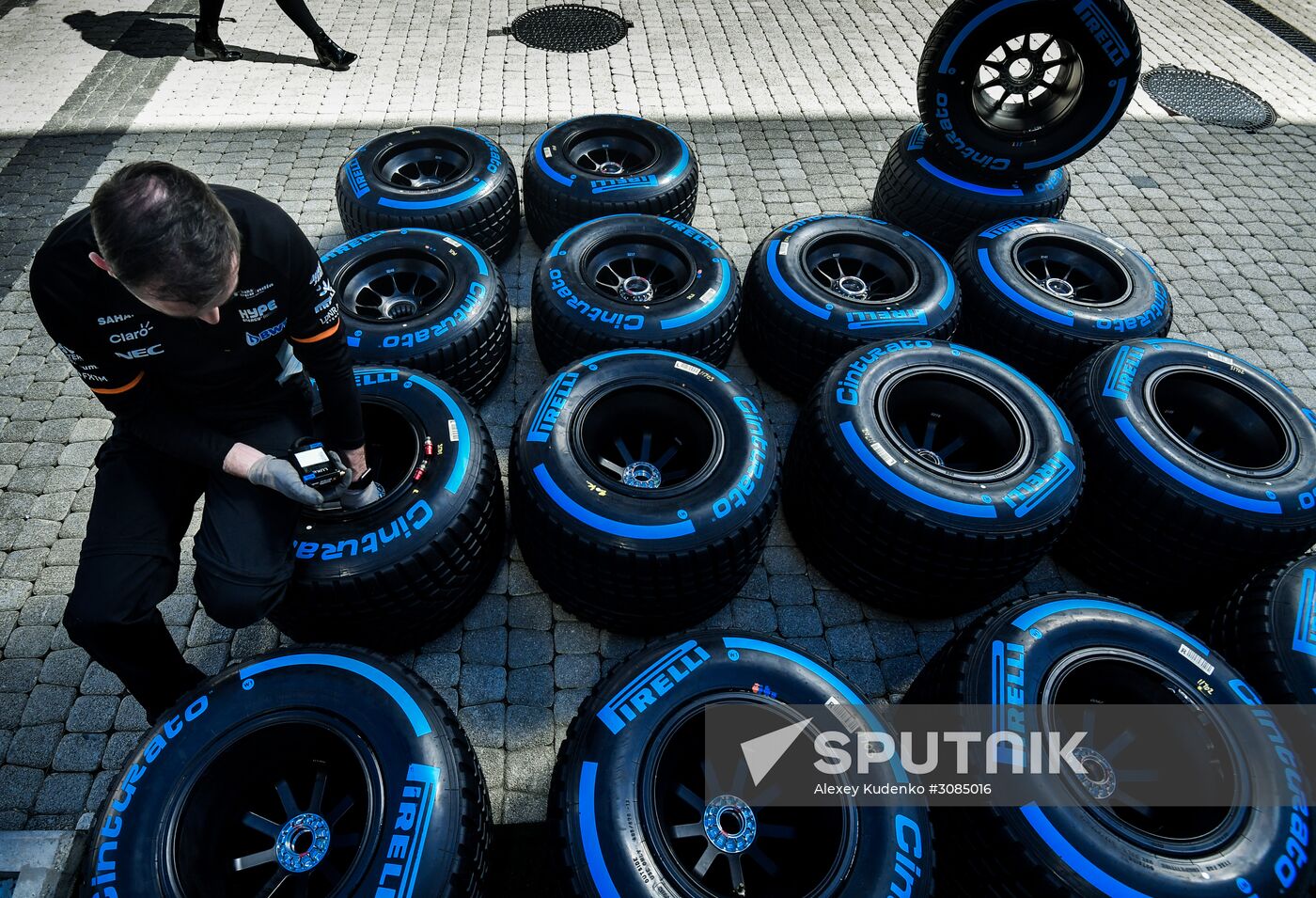 Preparations for Russian leg of Formula One World Championship circuit racing series