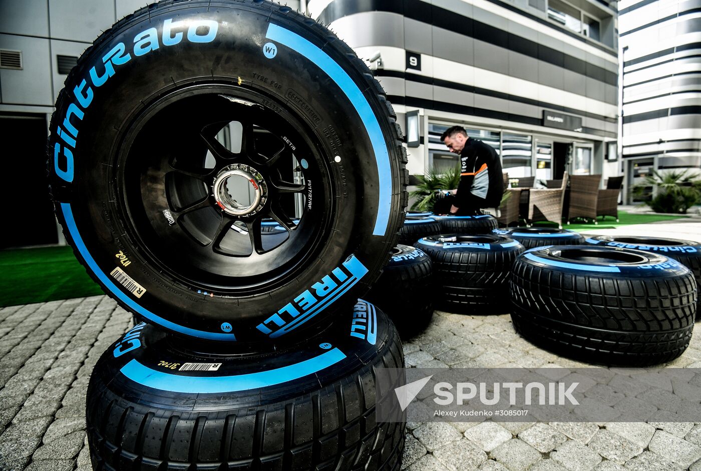Preparations for Russian leg of Formula One World Championship circuit racing series