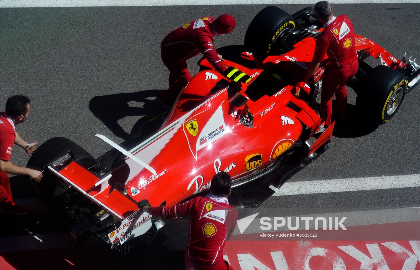 Preparations for Russian leg of Formula One World Championship circuit racing series