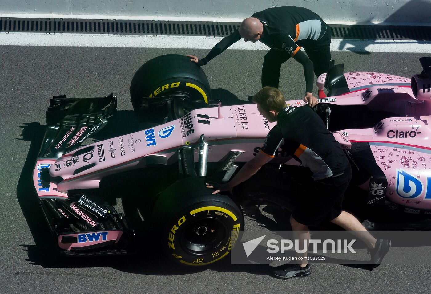 Preparations for Russian leg of Formula One World Championship circuit racing series