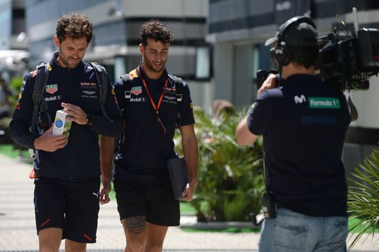 Preparations for Russian leg of Formula One