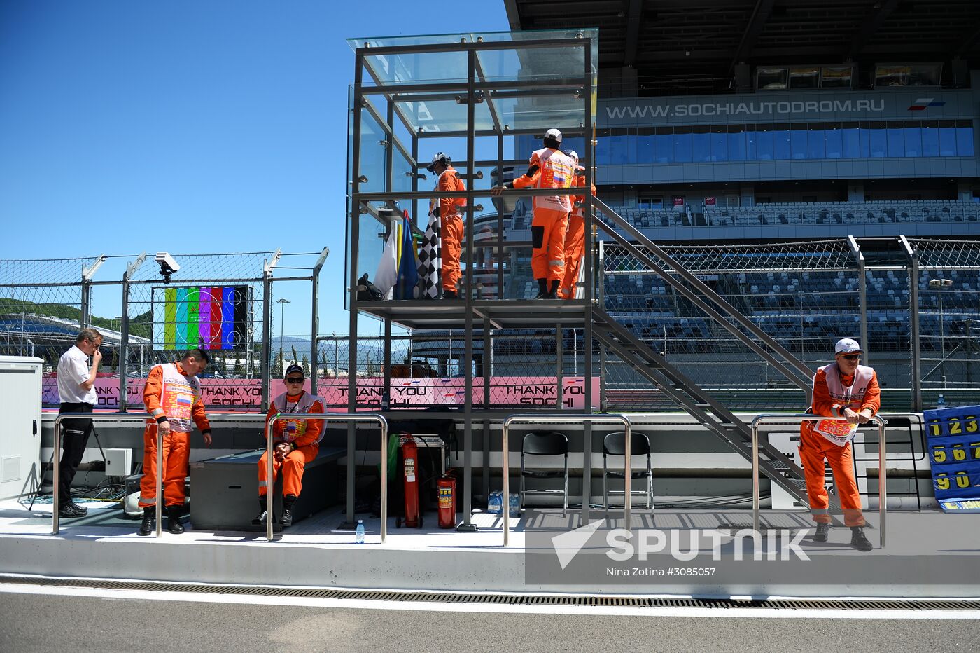 Preparations for Russian leg of Formula One