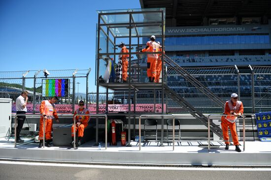 Preparations for Russian leg of Formula One