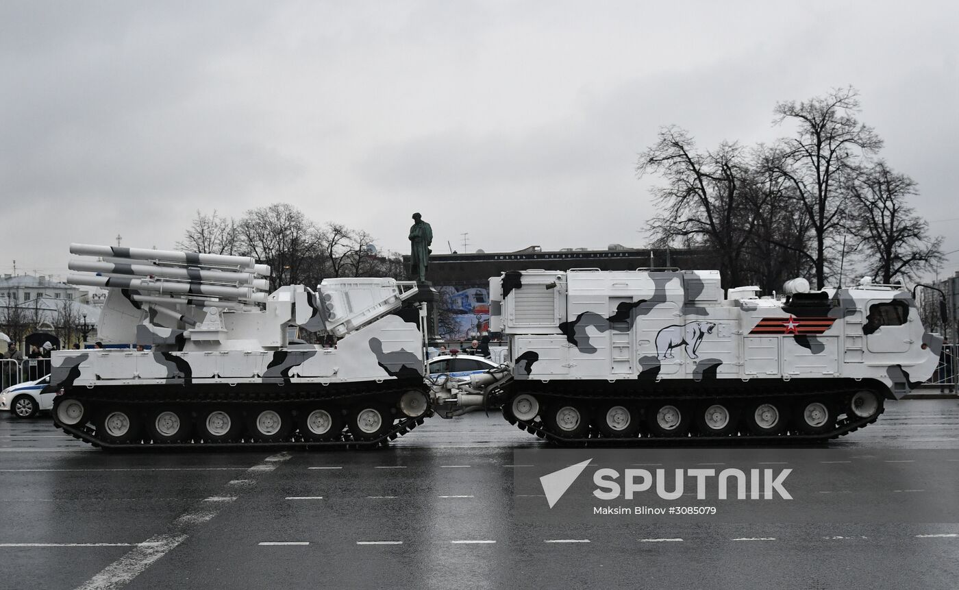 Victory Day Parade practice on Red Square